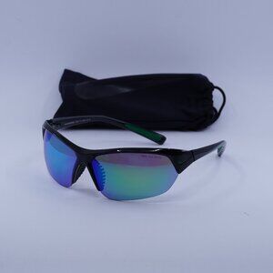 Nike SKYLON ACE M MI DV2163 012 Geometric Sunglasses - Black/Green Mirror